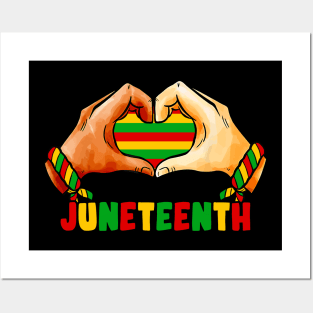 Juneteenth Heart Posters and Art